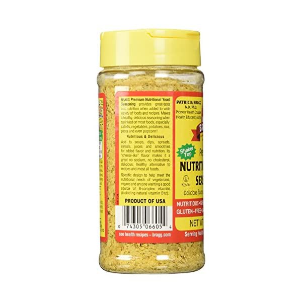 Men dinh dưỡng 127G [gia-vị] @Hàng-Mỹ  BRAGG Nutritional-Yeast-Seasoning-4.5oz