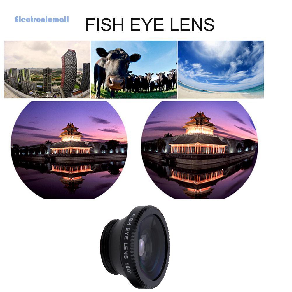 Ống lens Macro + góc rộng + mắt cá 3 trong 1 cho điện thoại