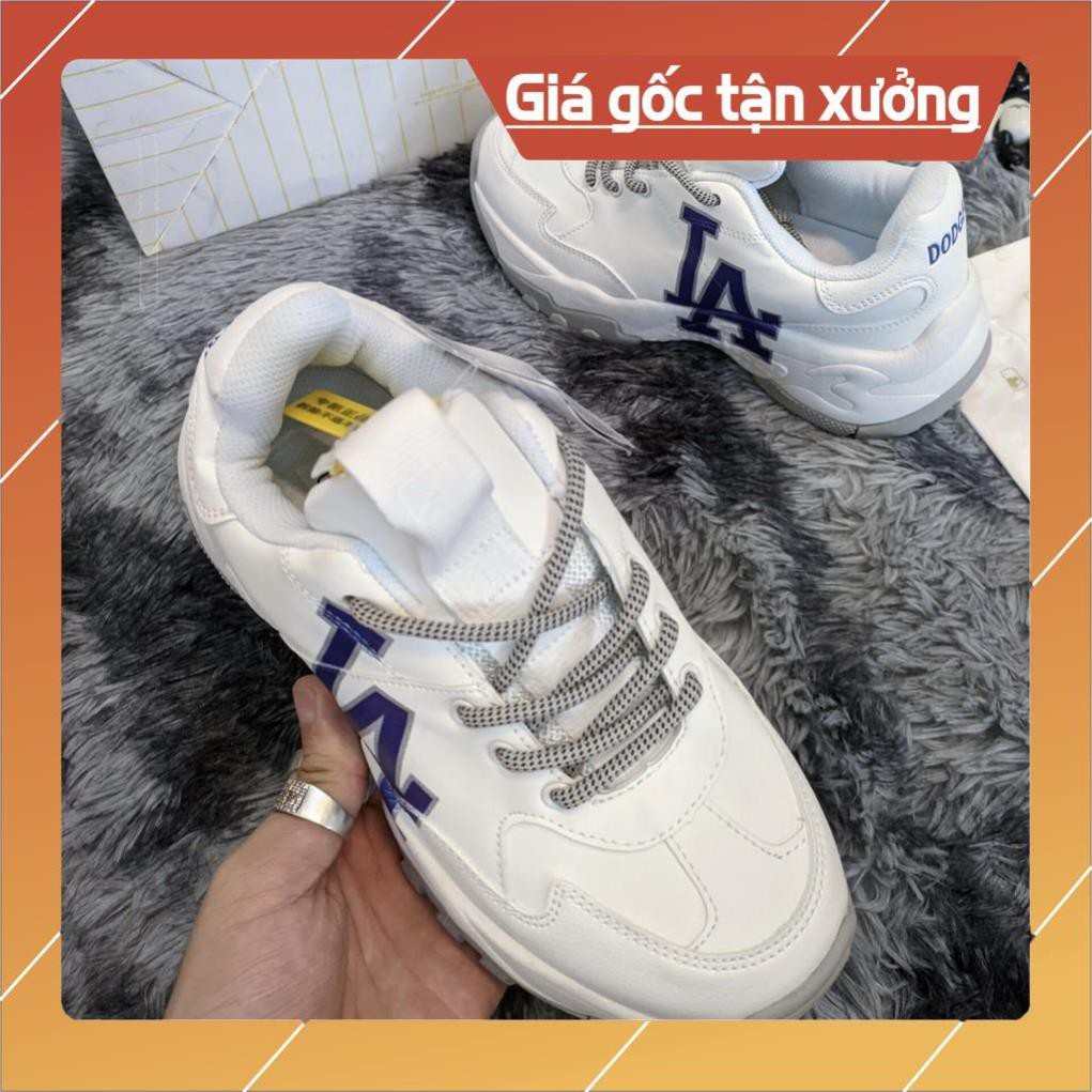 [FreeShip–Sale hàng cao cấp] Giày thể thao nam nữ Sneaker MLB LA Xịn sò Full phụ kiện, Giầy MlB đi bộ, đi chơi, tập GYM