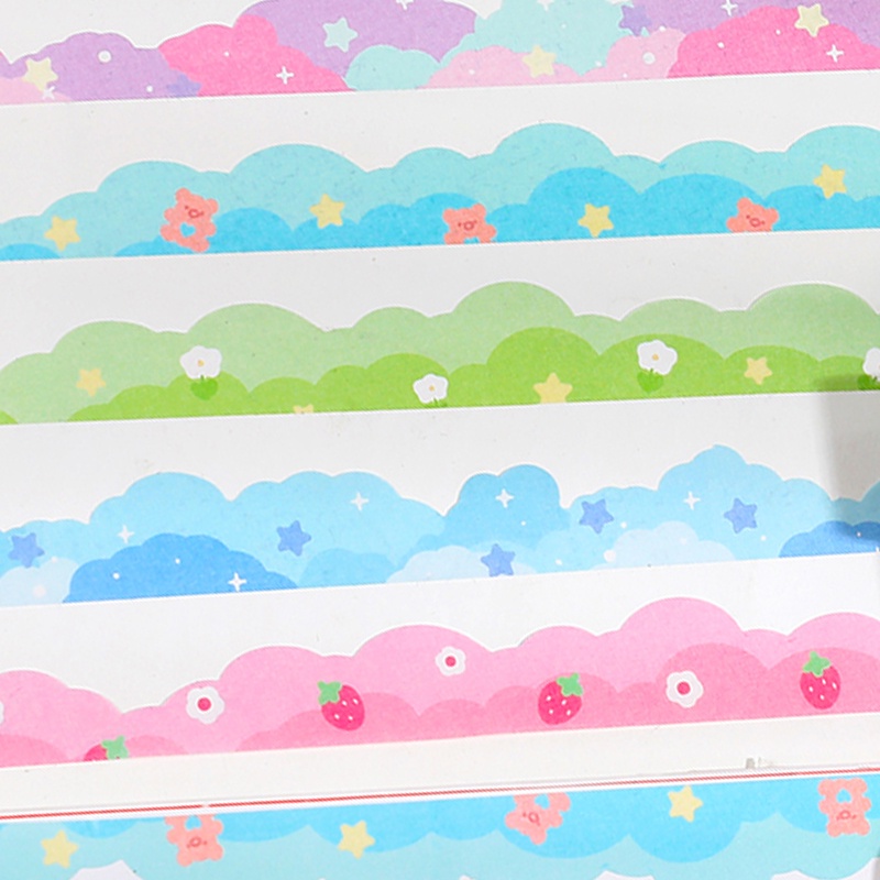 Băng Keo Dán Washi Họa Tiết Đám Mây Hoạt Hình Trang Trí DIY