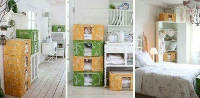 [ SIÊU KHUYẾN MẠI ] Hộp đựng đồ living box khung sắt vải dù 55L đựng đồ, chăn màn, quần áo bền đẹp và chắc chắn.