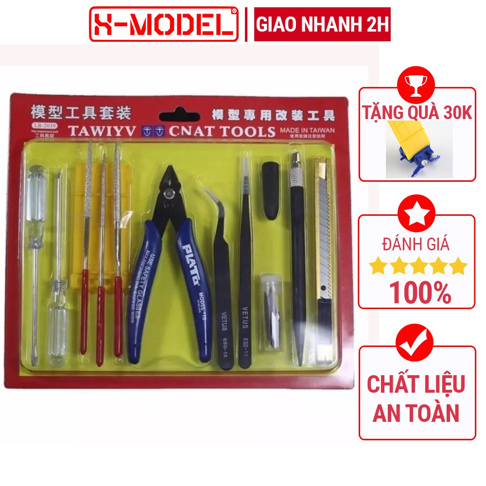 Bộ Dụng cụ GUMDAM Tool từ 5 đến 17 dụng cụ lắp ráp mô hình gundam X- MODEL Đồ chơi lắp ráp Anime Nhật Bản