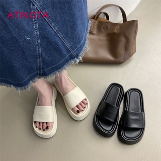 Dép sandal Atikota đế dày đơn giản thời trang mùa hè cho nữ