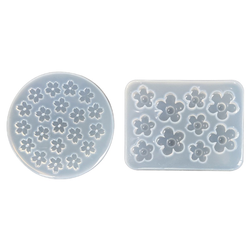 Khuôn silicone làm trang sức hình hoa nhỏ DIY