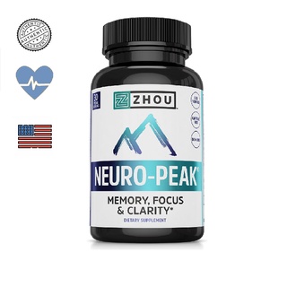 Viên uống ZHOU Neuro-Peak giúp tăng cường trí nhớ và tập trung lọ 30 viên chính hãng Mỹ