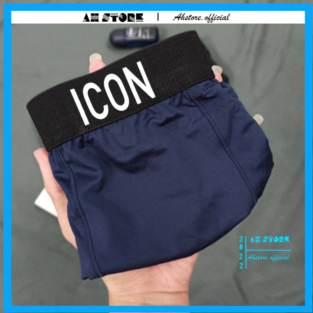 Quần Lót Nam Boxer ICON DEMIN Cotton - Sịp Đùi Nam Cotton Mềm Mịn Co Giãn 4 Chiều - AhStore