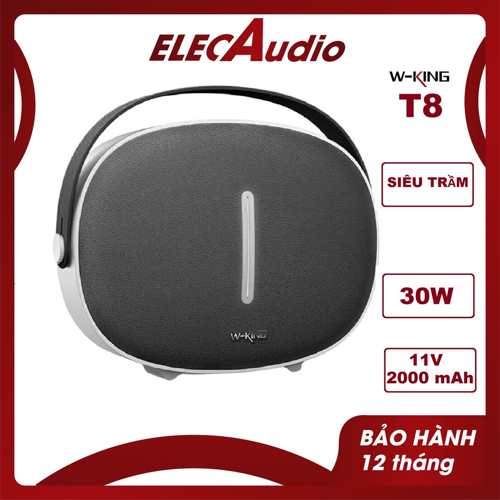 Loa bluetooth cao cấp W-King T8 siêu trầm 30W, Loa nghe nhạc kết nối không dây điện thoại Ipad Tivi Máy tính. BH : 12T
