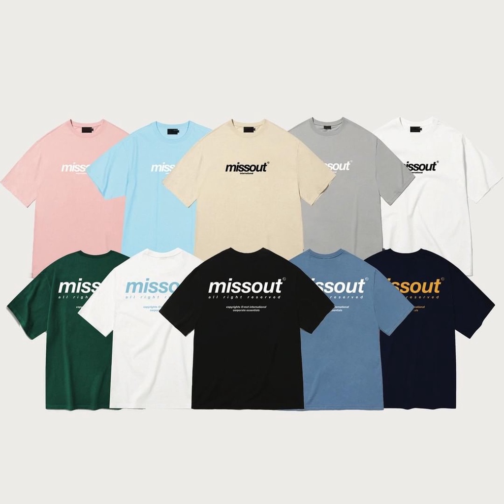 Áo Thun Cotton Unisex Form Rộng Tay Lỡ Oversize BASIC MISSOUT SS5