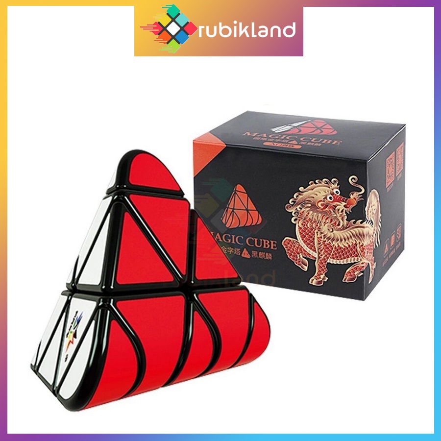 Rubik Biến Thể YuXin 2021 Black Kylin Rounded Pyraminx 3x3 Rubic Đồ Chơi Trí Tuệ Trẻ Em