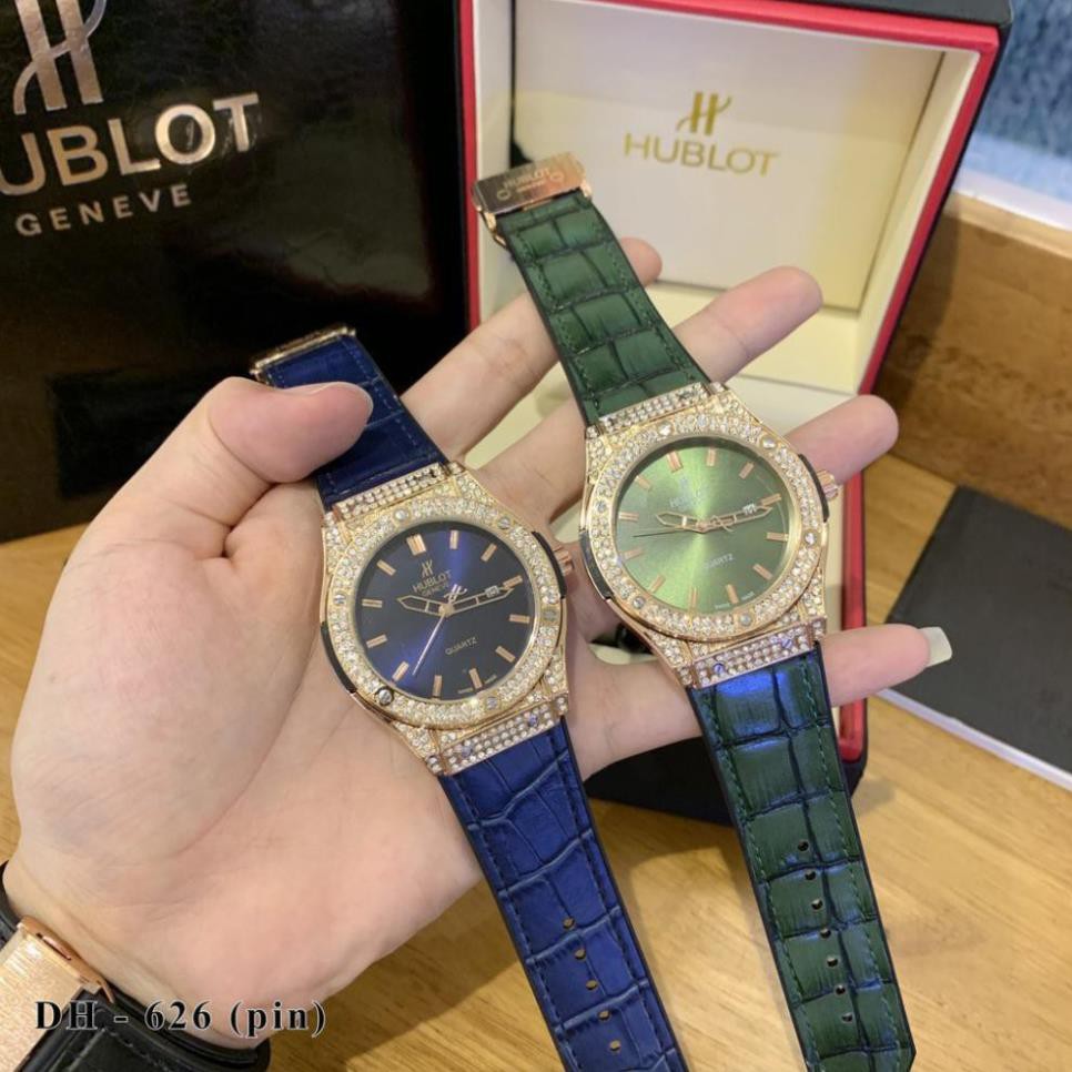 [Free Ship]  Đồng hồ nam Hublot - Clasicc và diamonds đính đá - 42mm bảo hành 12th watch229