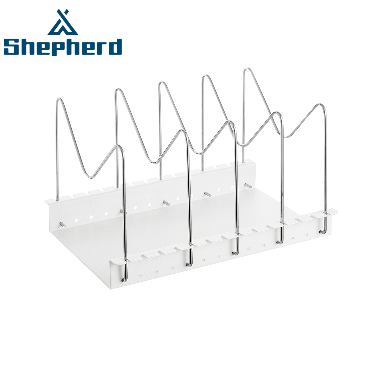 Shepherd Stable Adjustable Durable Base Pot Cover Storage Rack Countertop