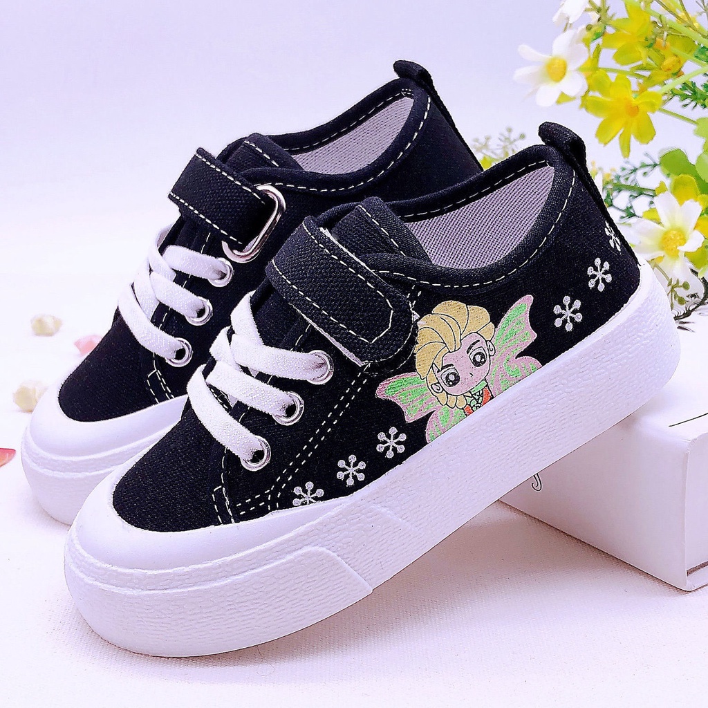 Giày Vải Canvas Thoáng Khí Phong Cách Hàn Quốc Mới 21-38