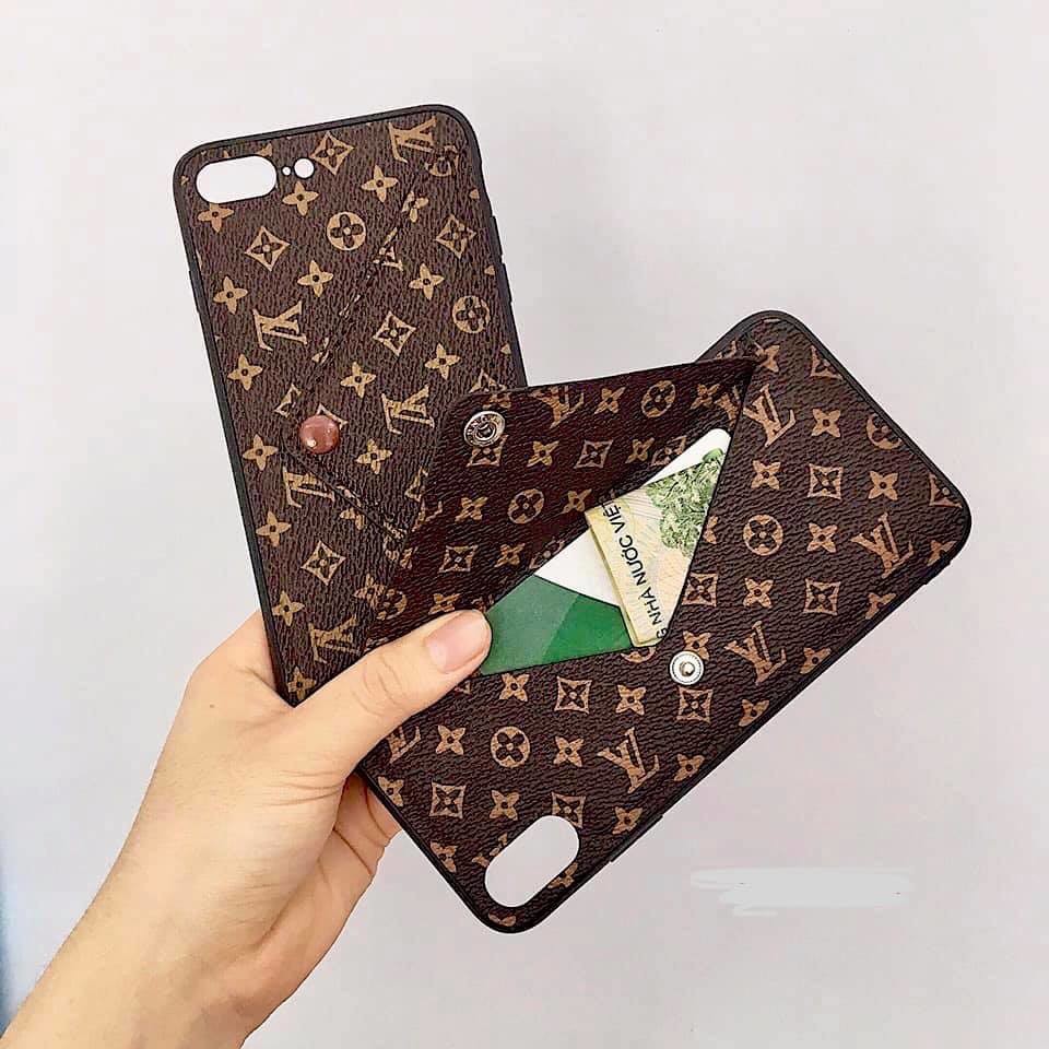 ỐP LƯNG LV KÈM VÍ CHO IPHONE