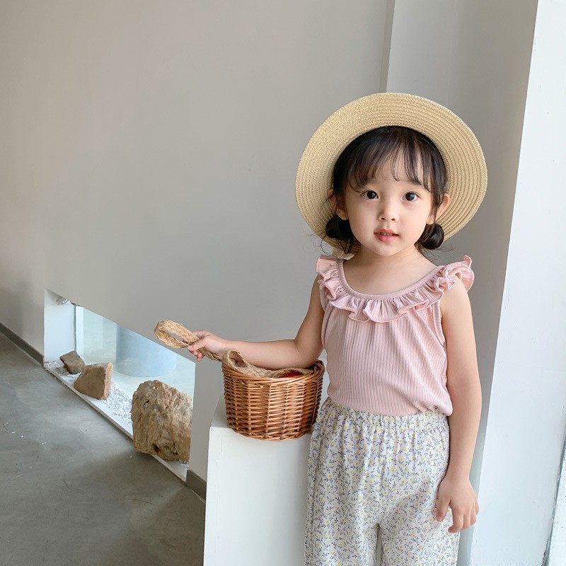 Áo ba lỗ trẻ em - Áo thun co dãn cho bé gái Từ 7kg đến 28kg THAOBE KIDS