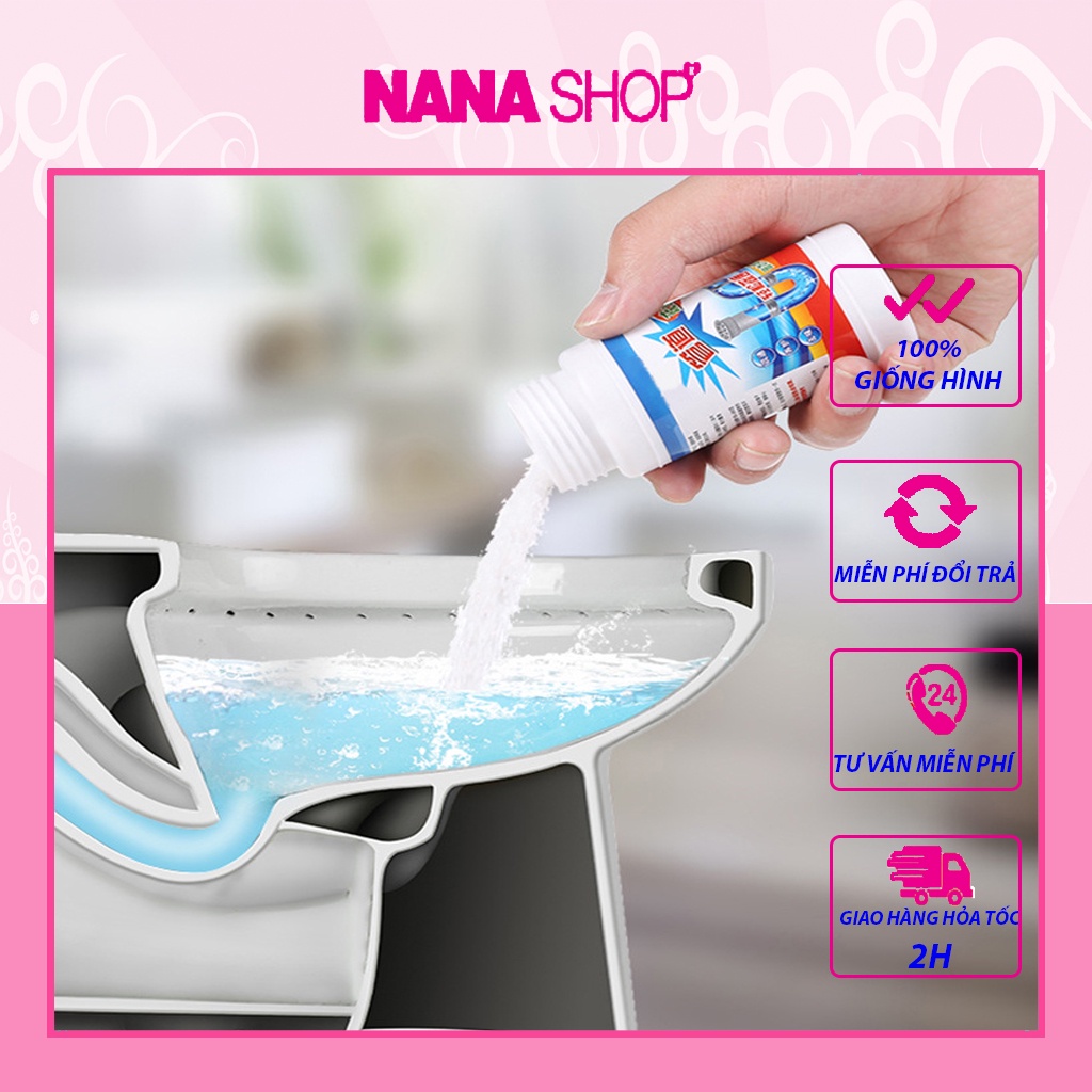 Bột thông tắc cống, bồn rửa bát, bồn cầu gói 48gram