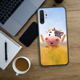 Ốp lưng samsung note 10/note 10 plus, in hình chú bò siêu cute, siêu đáng yêu