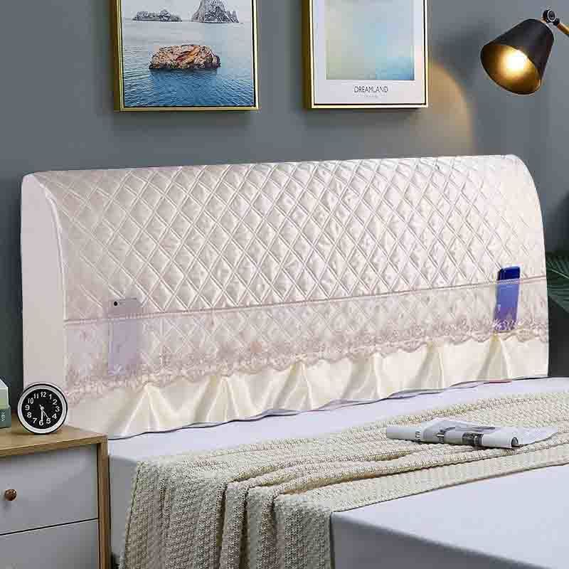 Bao gồm tất cả các loại vải nỉ dày chần bông phủ giường đầu che bụi bảo vệ bọc da mềm đơn giản và hiện đại