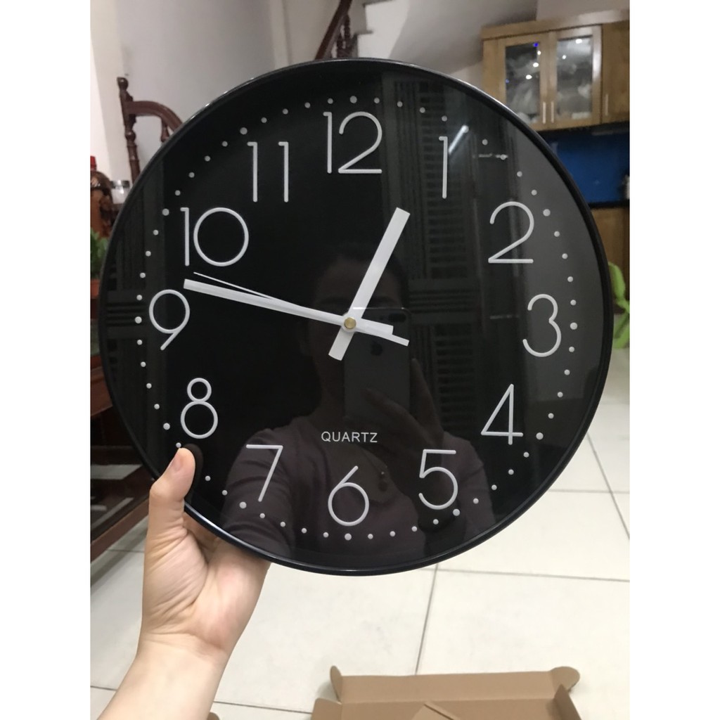 [Sale 50%] Đồng hồ treo tường Quartz kim trôi cao cấp, 30cm - BẢO HÀNH 12 THÁNG