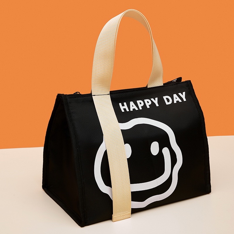 Túi Đựng Hộp Cơm Giữ Nhiệt Văn Phòng Vải Oxford B97 Chống Thấm Nước Hoạt Hình Cao Cấp