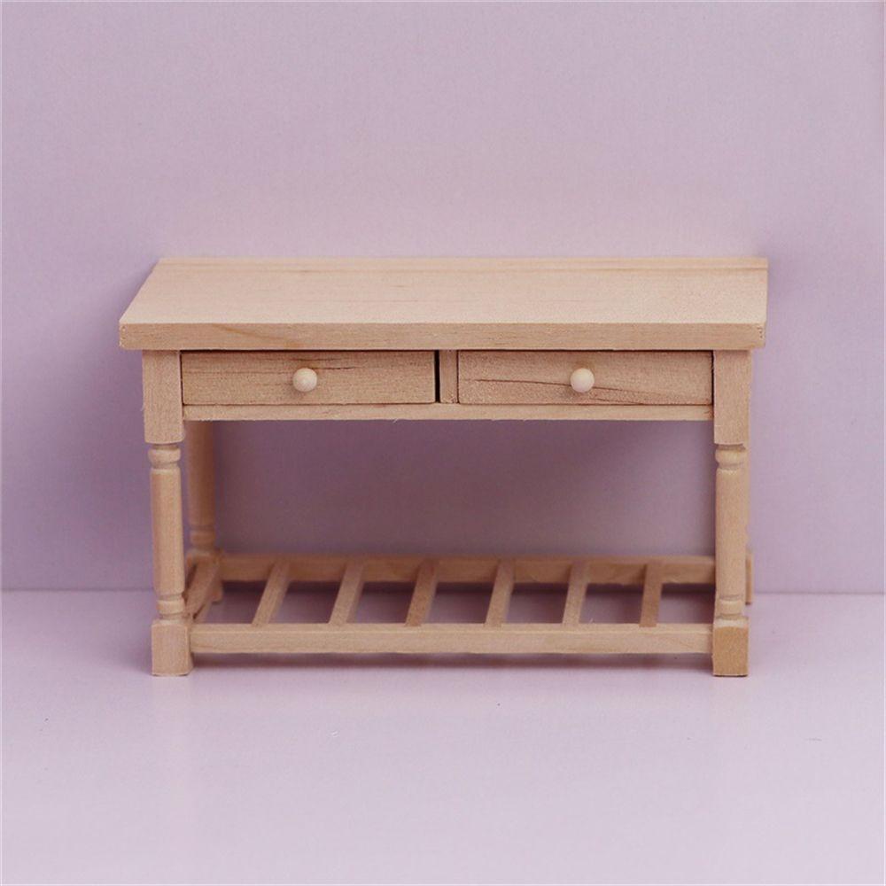 Mô Hình Bàn Gỗ DIY Trang Trí Nhà Búp Bê Tỉ Lệ 1: 12