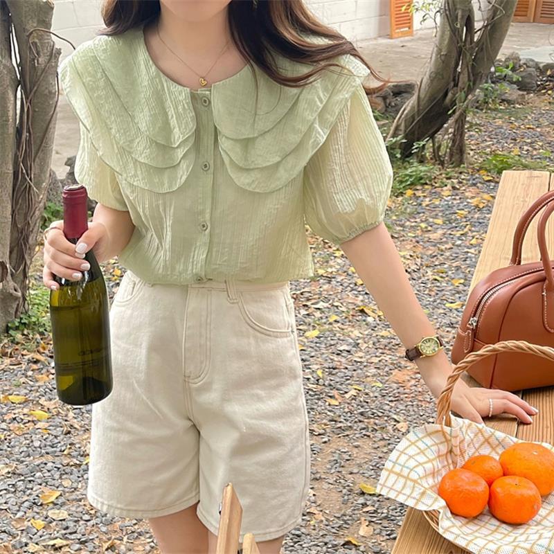 Áo Sơ Mi Cổ Búp Bê Dáng Rộng Thiết Kế Mới Thời Trang Dành Cho Năm 202