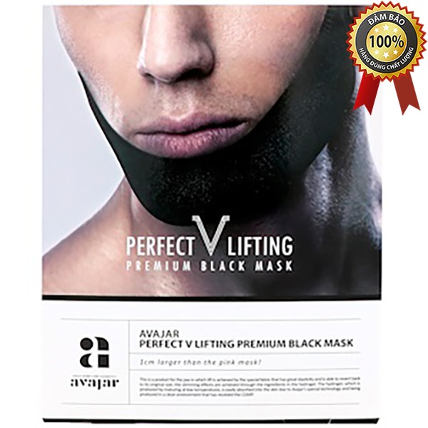 Mặt Nạ Avajar V-line Perfect V Lifting Premium Black Mask 1 miếng