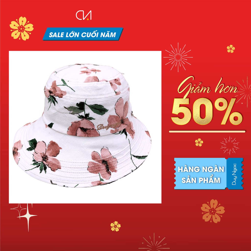Nón Vành Nữ Hoa 2 Lớp Dán Cao Cấp Duy Ngọc .(0827)