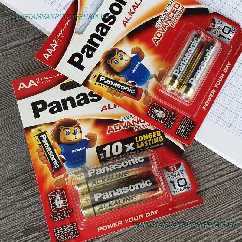 Vỉ 2 Viên Pin AA  AAA Panasonic Alkaline 1,5 V - Hàng Chính Hãng