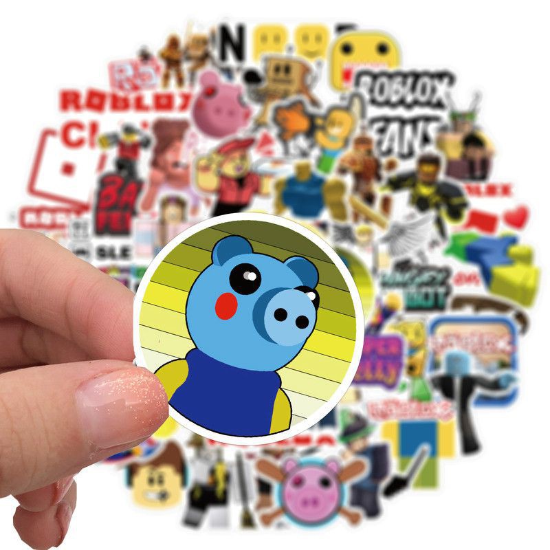 Bộ 100 Miếng Dán Chống Thấm Nước Hình Game Roblox