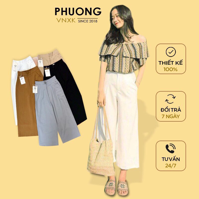 Quần culottes  chất đũi hothit 2021 ( ảnh thật)