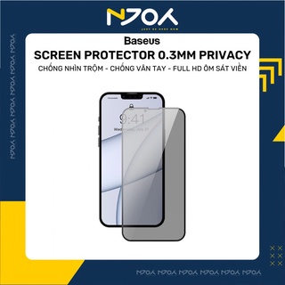 Kính Cường Lực Chống Nhìn Trộm Baseus Full Màn Hình Chống Trầy Xước Cho Điện Thoại IP13 Pro Max Njoyshop