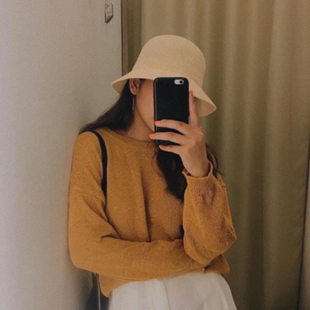 Mũ cói Hàn Quốc cho bạn gái