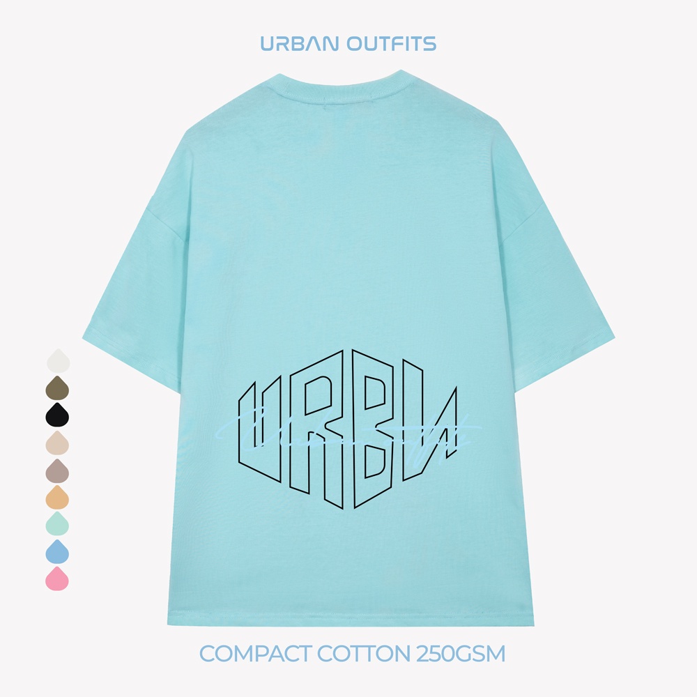 Áo Thun Tay Lỡ Form Rộng URBAN OUTFITS  ATO111 Local Brand In HÌNH URBN ver 2.0 Chất Vải 100% Compact Cotton 250GSM.