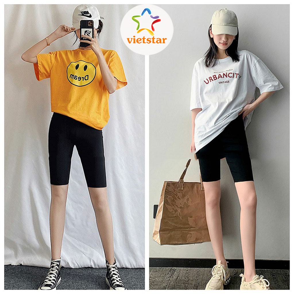 Quần legging lửng nữ nâng mông cạp chun co giãn xuất Hàn - VIETSTAR