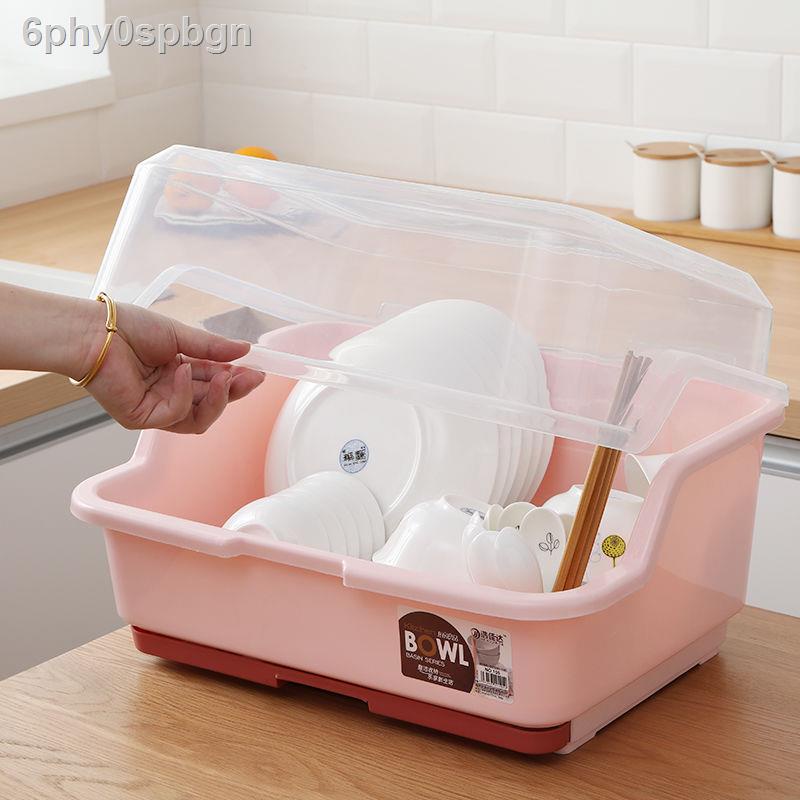 6phy0spbgnHộp lưu trữ bộ đồ ăn nhà bếp giá đựng bát đĩa đỡ tủ có nắp đậy hộp