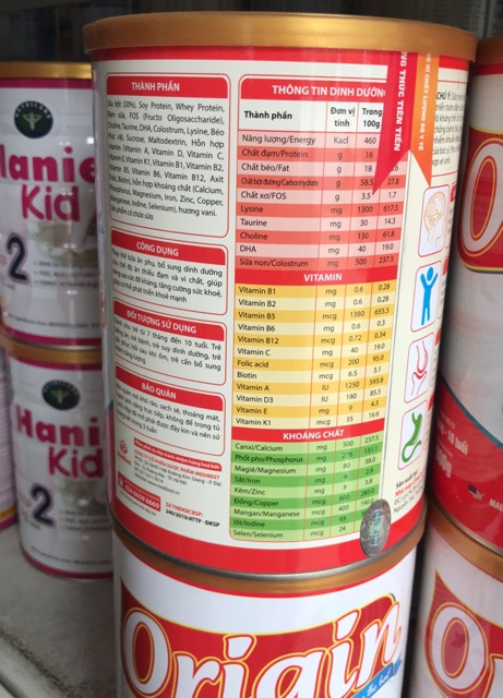 Sữa origin 900g date mới