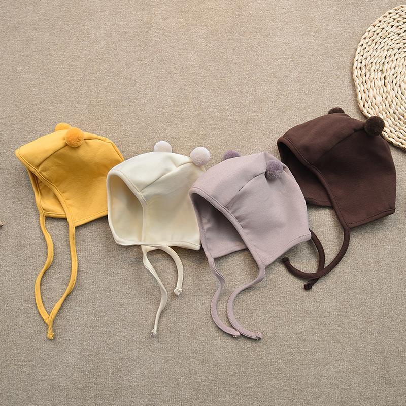 Mũ beanie tai mèo đáng yêu cho bé 0-3 tháng tuổi
