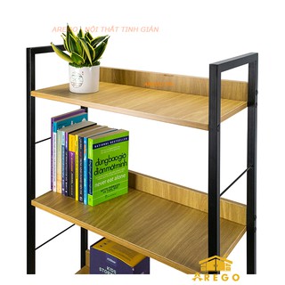 KỆ SÁCH GỖ 4 TẦNG KIỂU HÀN