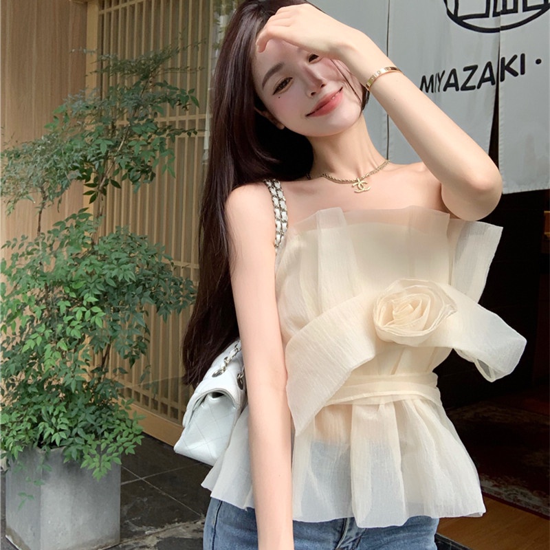 Áo Ống In Hoa Nhỏ Thời Trang Quyến Rũ