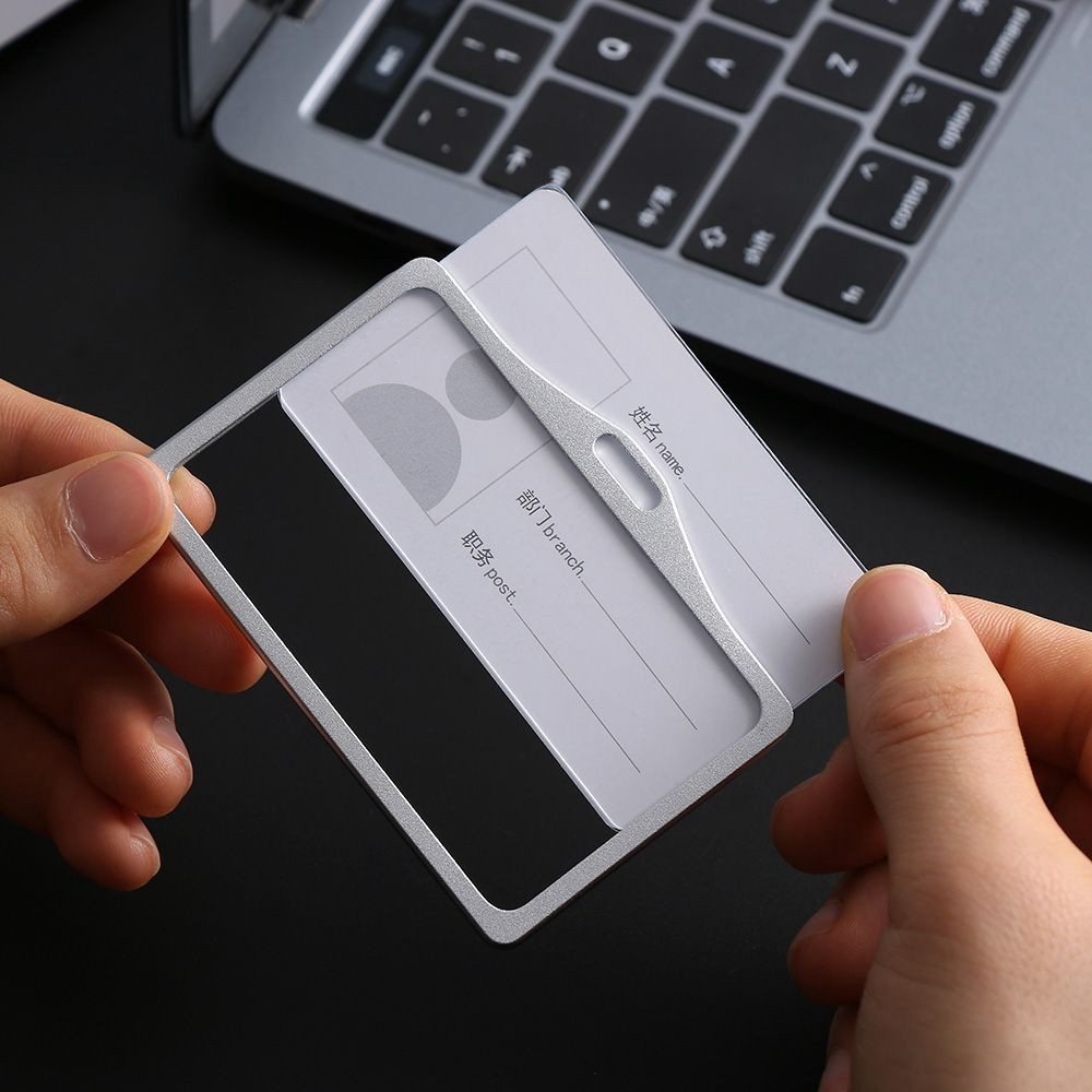 EMILEE Bao đựng thẻ tên bằng hợp kim nhôm tiện dụng