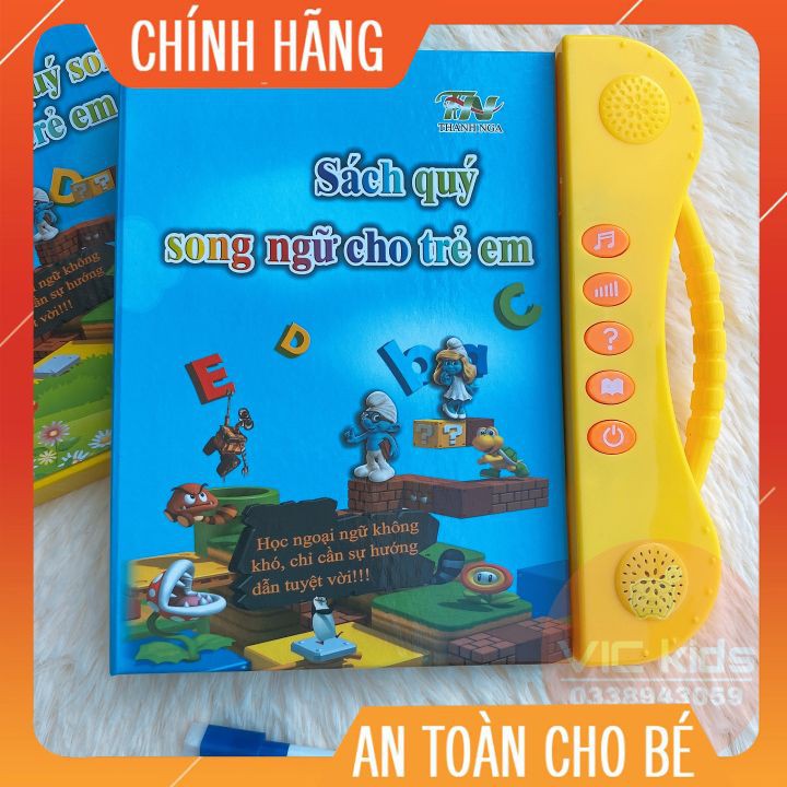 Sách nói điện tử song ngữ Anh-Việt ⚡FREE SHIP⚡ Giúp bé học tiếng anh và học về thế giới xung quanh