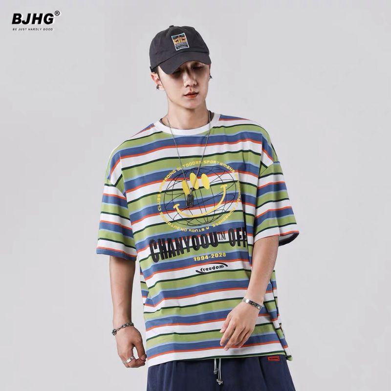 Áo Thun Unisex Tay Lỡ Form Rộng Phông Cách Hàn Quốc Freesize