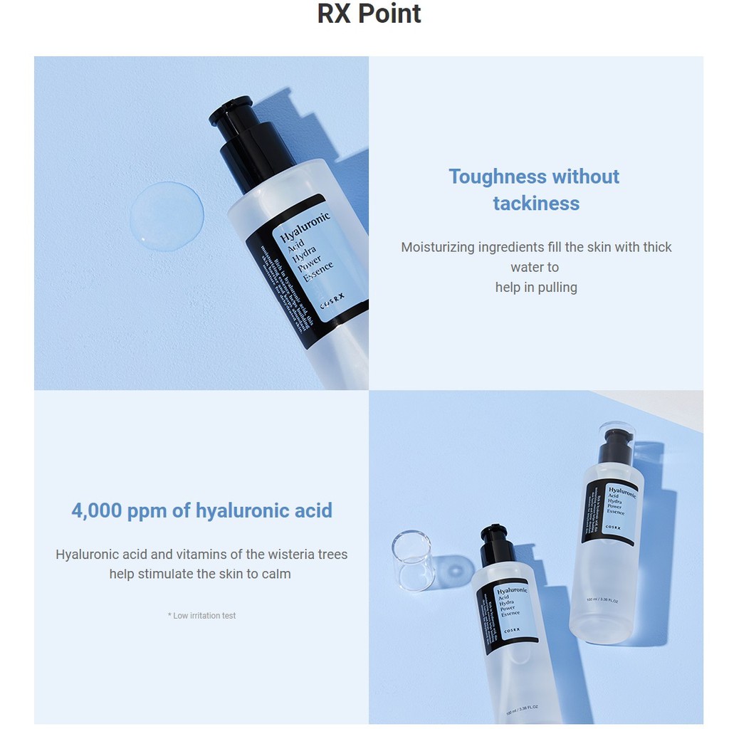 Tinh Chất Cấp Nước Chuyên Sâu COSRX Hyaluronic Acid Hydra Power Essence 100ml