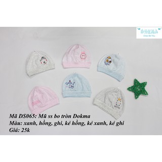 Mũ sơ sinh Dokma bo tròn cho bé (0-3m)