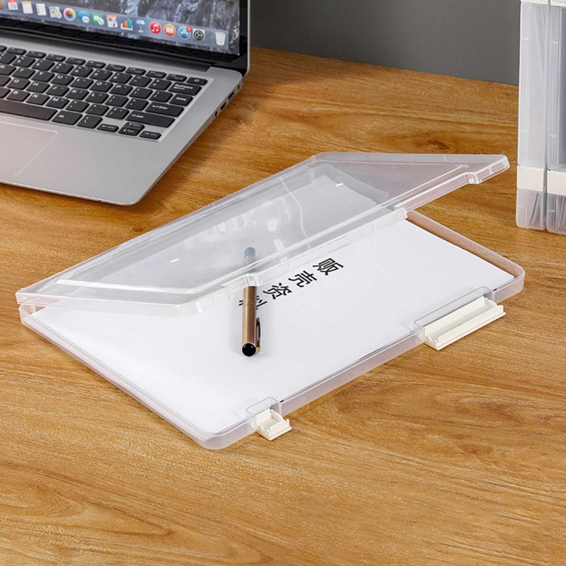 Hộp Đựng Tài Liệu Khổ A4 12X9 Inch Bằng Nhựa Trong Suốt