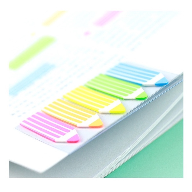 100 giấy dán ghi chú nhiều màu sắc phân loại tiện lợi