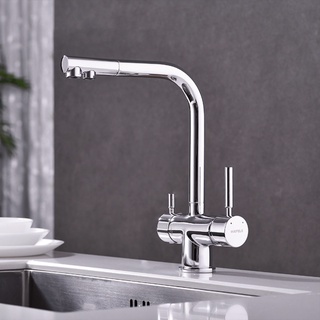 Vòi rửa bát 3 đường nước hafele ht21-ch2f271 - 577.55.210 màu chrome