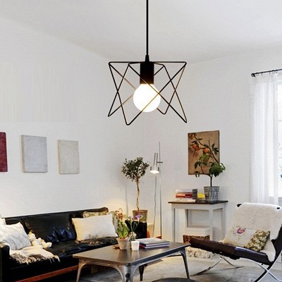 Đèn thả hình sao khung sắt tĩnh điện dùng bóng LED chuyên dụng