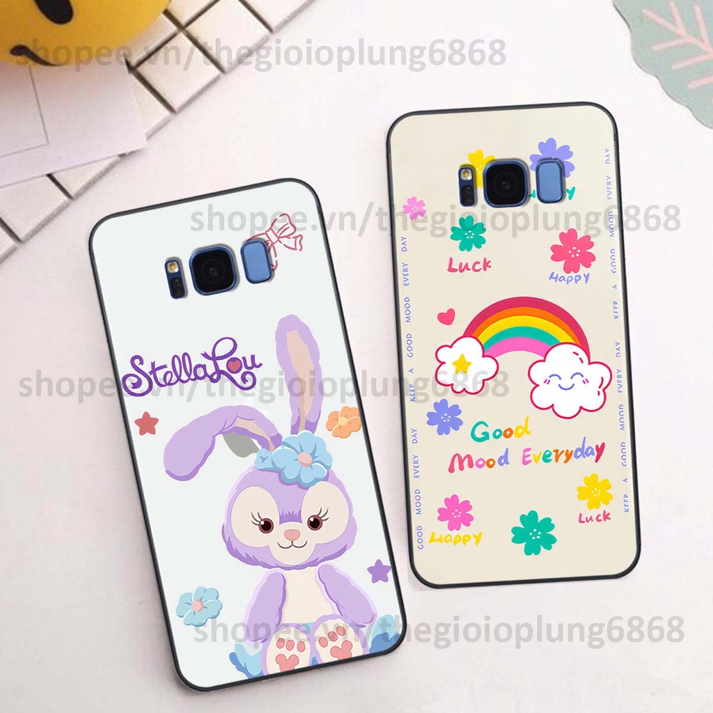 Ốp Samsung S8 / S8 Plus / S8+ in hình cầu vồng happy smile thỏ cute siêu xinh siêu đáng yêu
