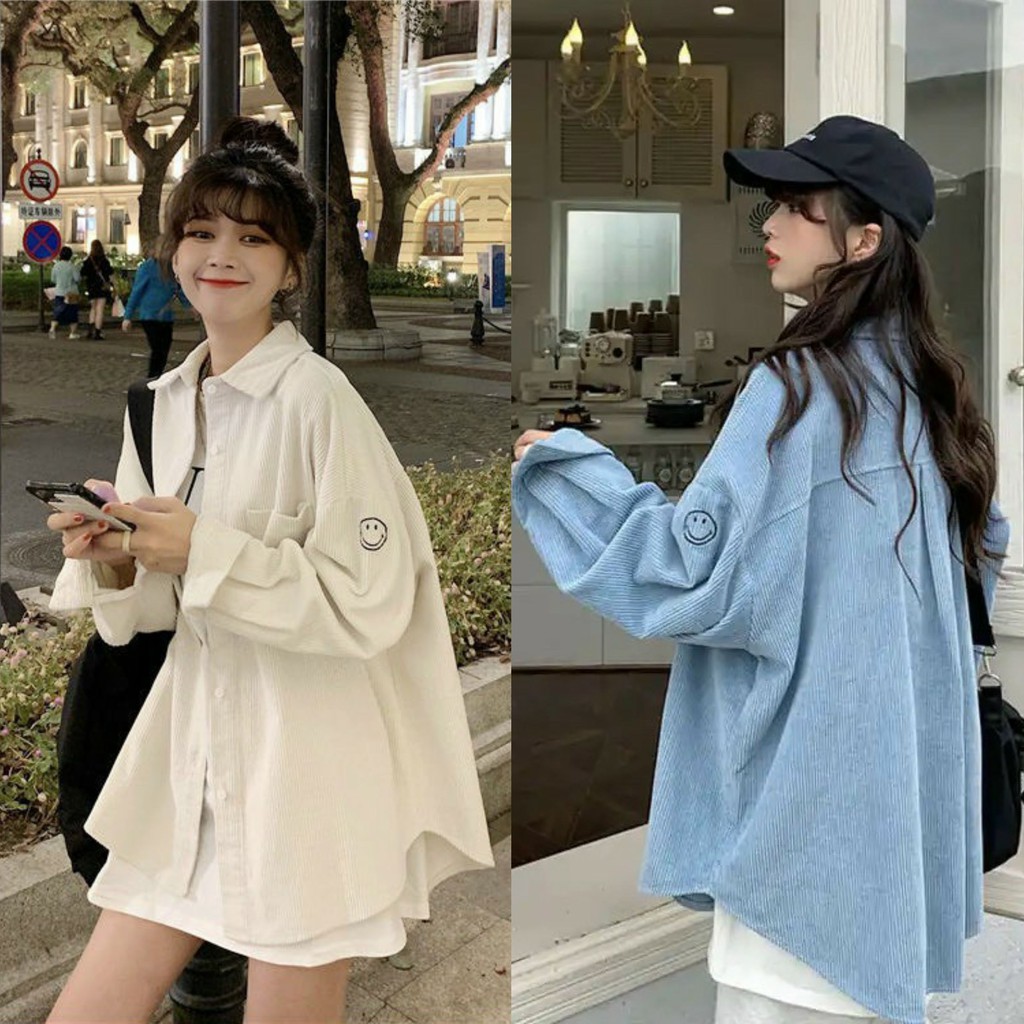 Áo Khoác Bomber Chất Nhung - Áo Bomber Nam Nữ Unisex Nhung Siêu Đẹp Phối túi thêu mặt cười dễ thương